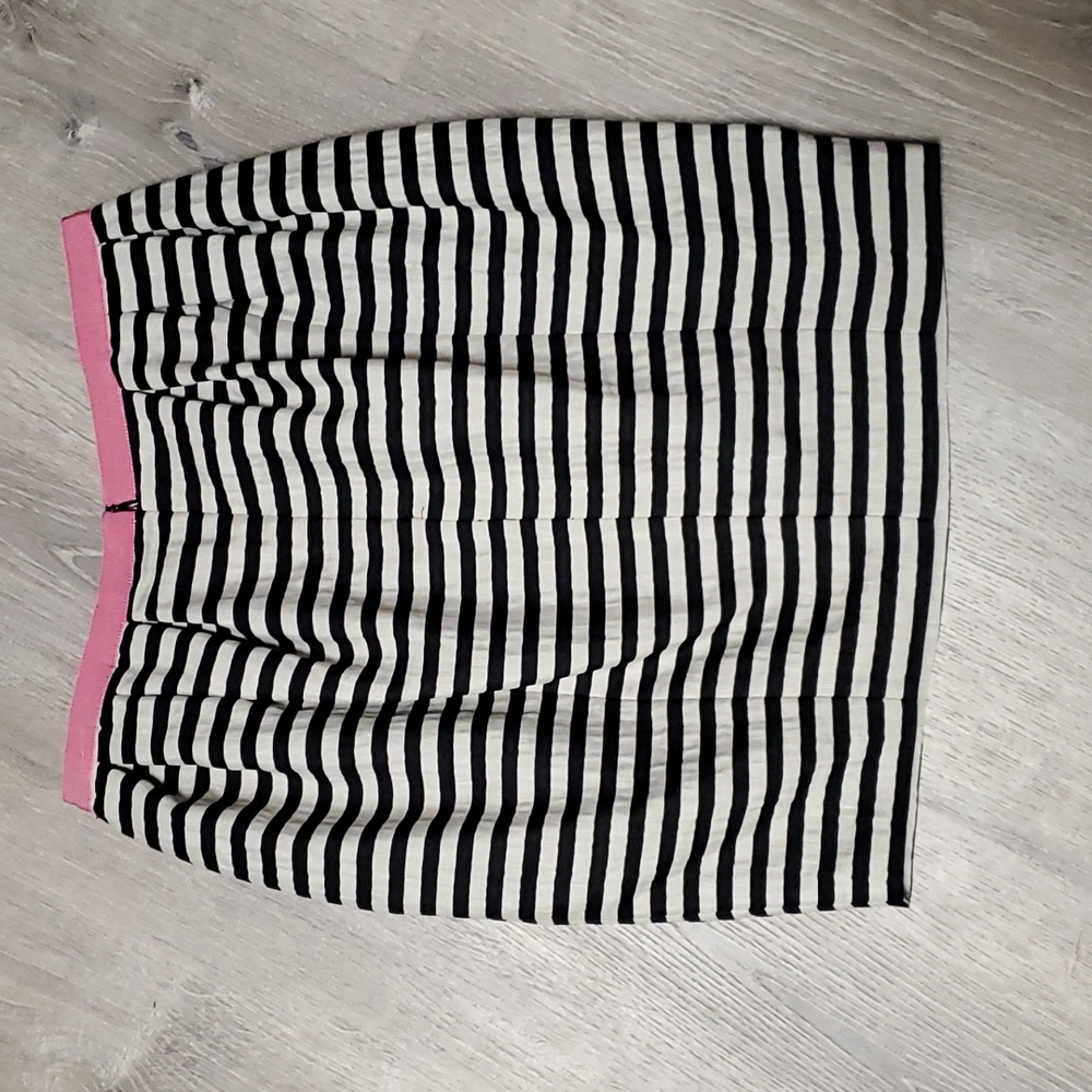 Moschino Cheap And Chic Black Striped Above Knee Bubble skirt size 6 - Picture 2 of 8